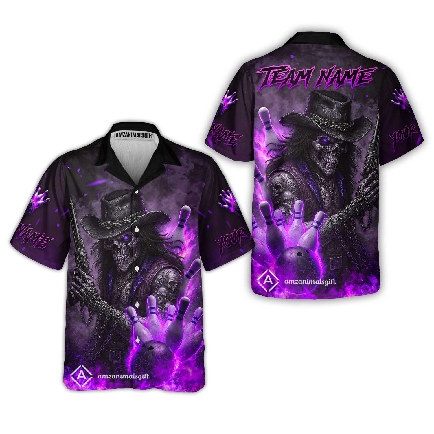 Hawaiian Shirt||Purple