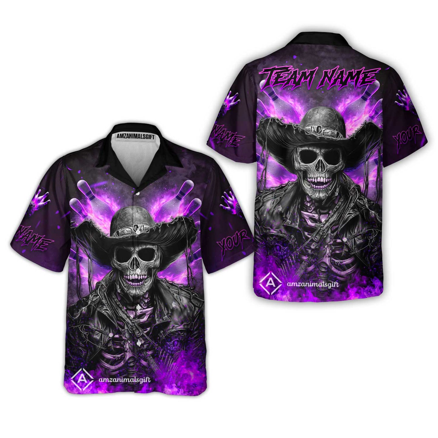 Hawaiian Shirt||Purple