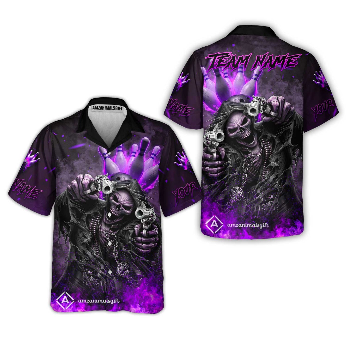 Hawaiian Shirt||Purple