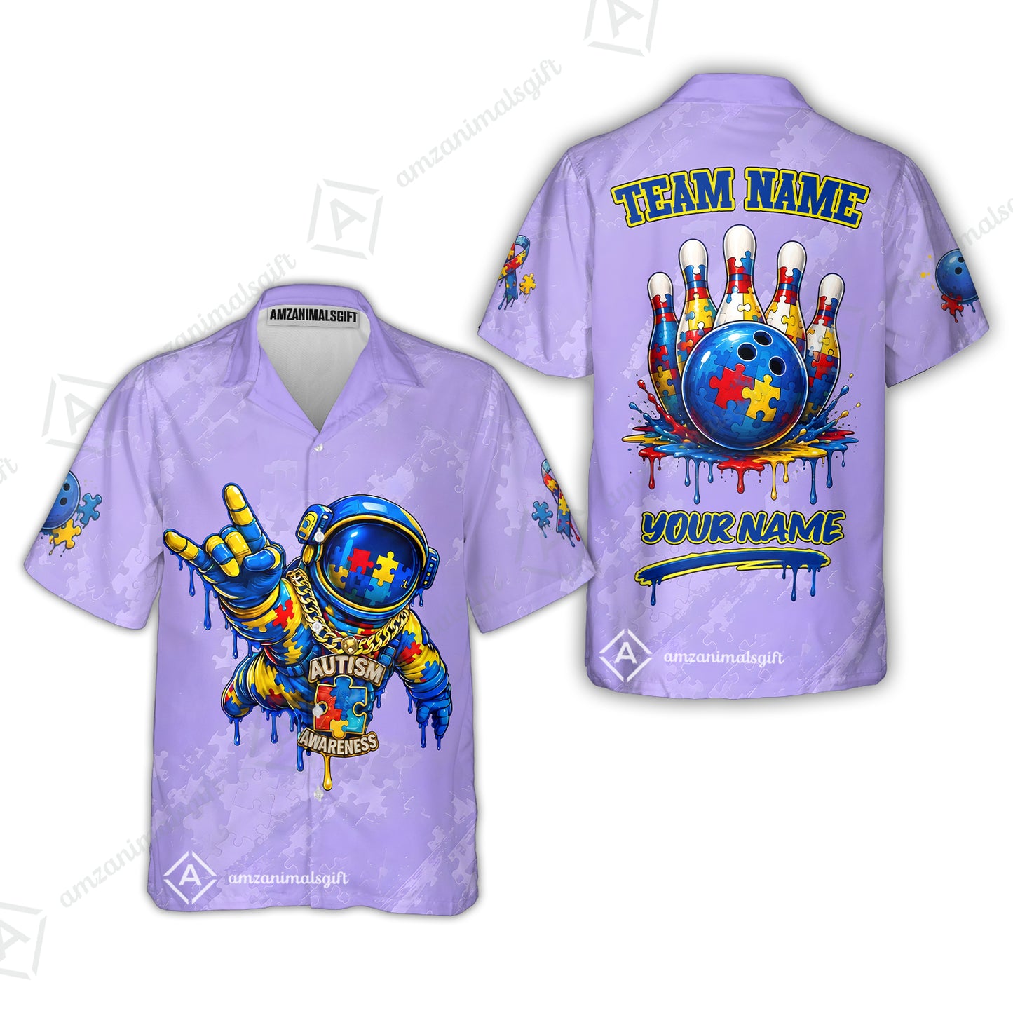 Hawaiian Shirt||Purple
