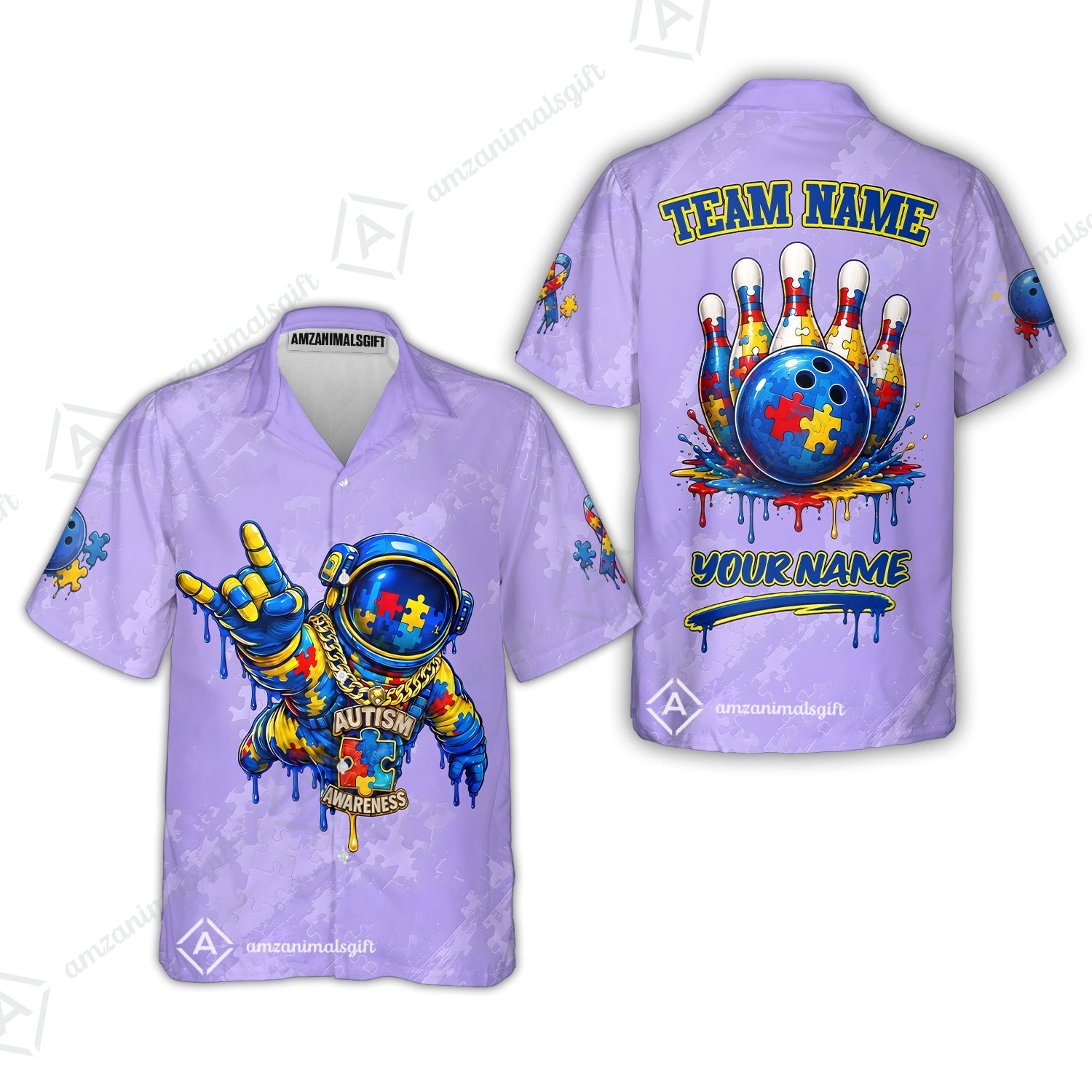 Hawaiian Shirt||Purple