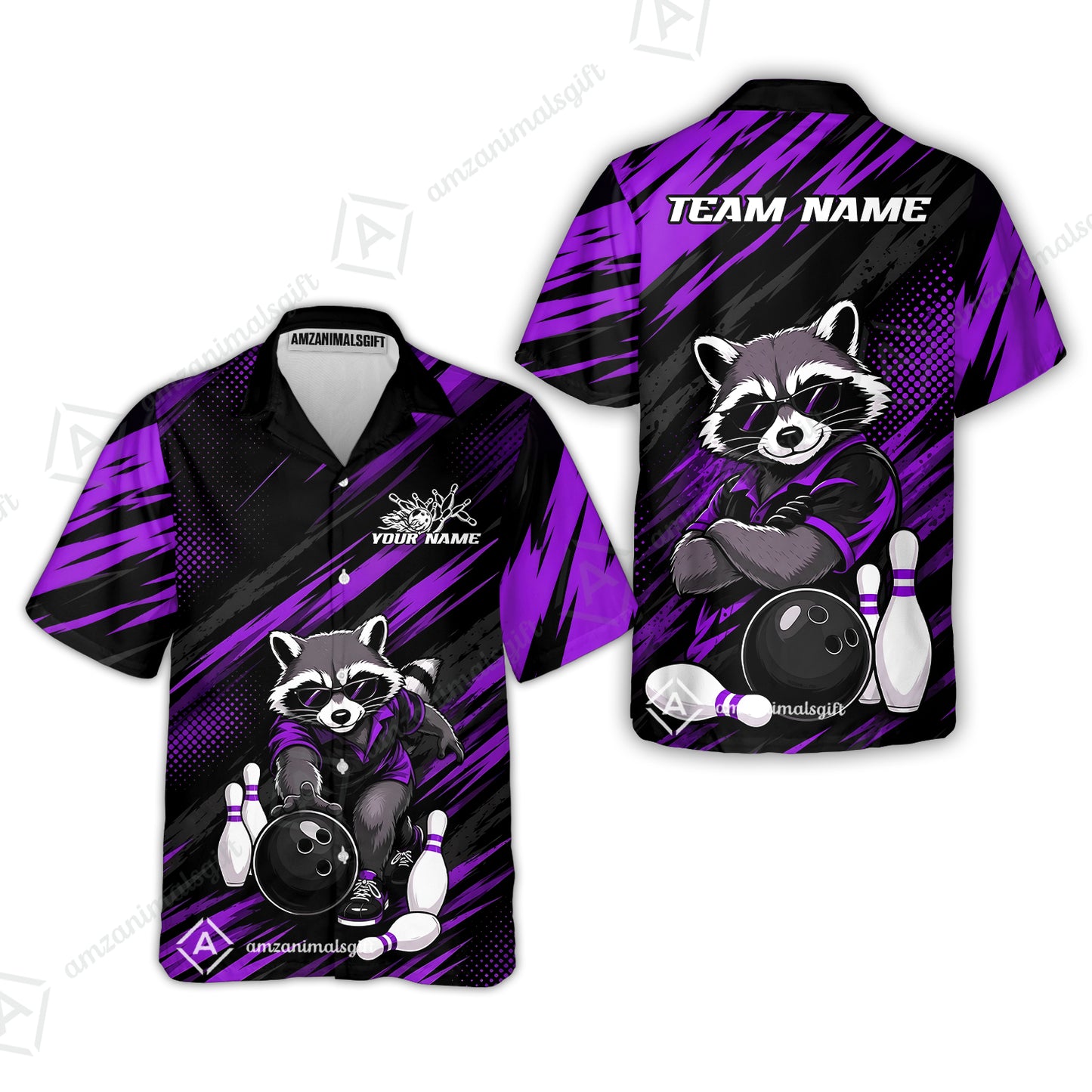 Hawaiian Shirt||Purple