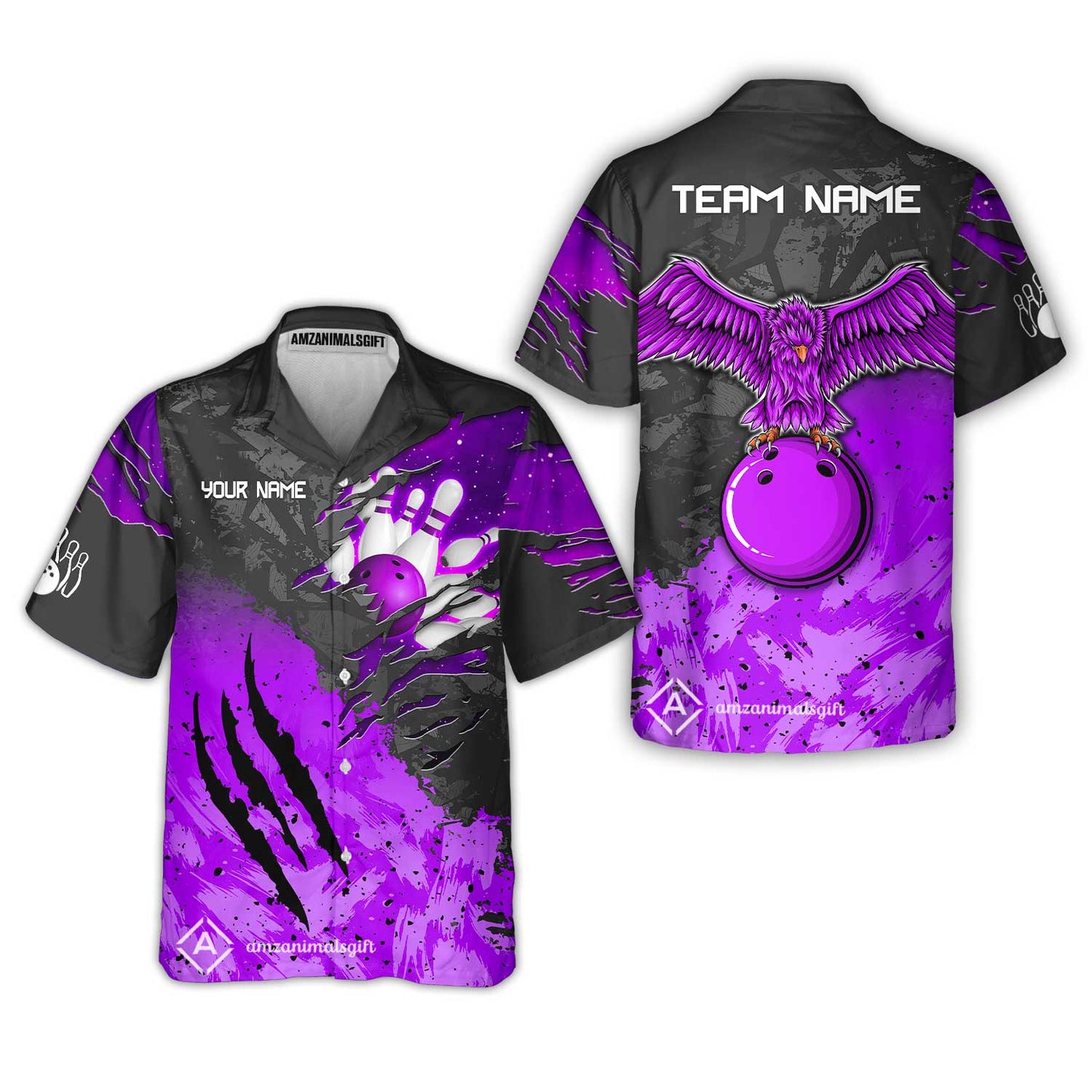 Hawaiian Shirt||Purple