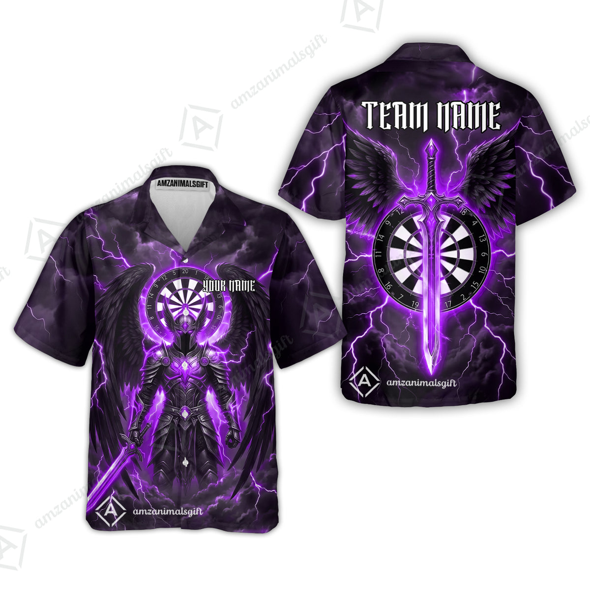 Hawaiian Shirt||Purple