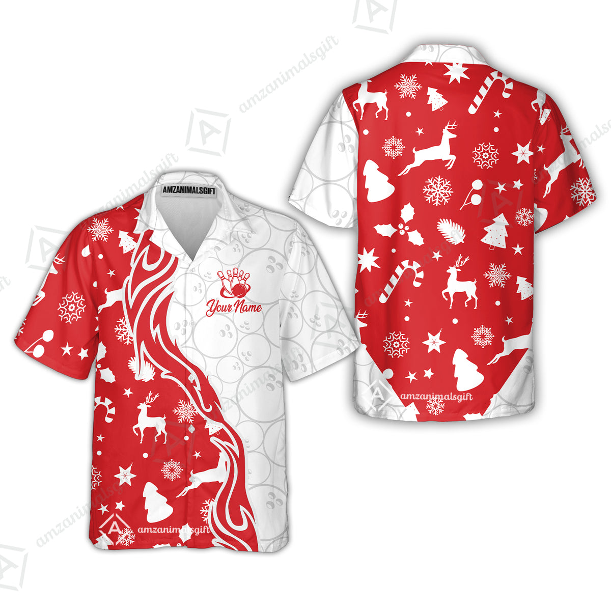 Hawaiian Shirt||Red
