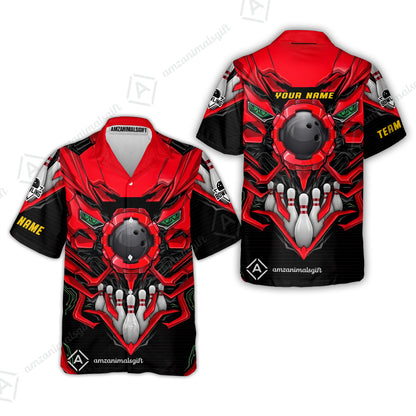 Hawaiian Shirt||Red
