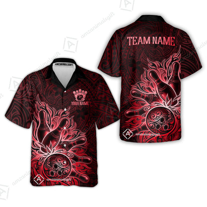 Hawaiian Shirt||Red