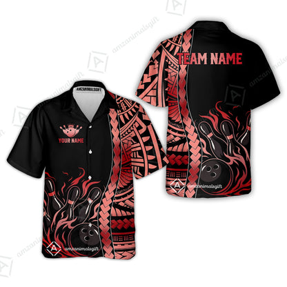 Hawaiian Shirt||Red