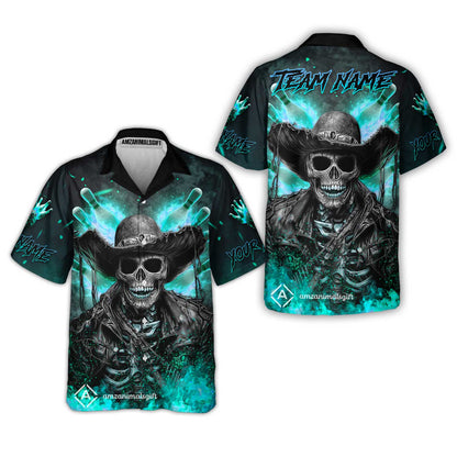 Hawaiian Shirt||Turquoise