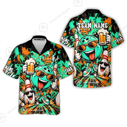 Hawaiian Shirt||Turquoise