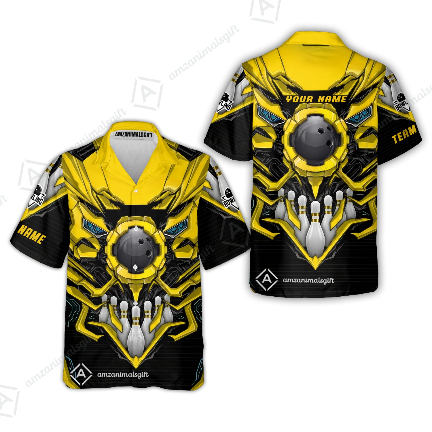 Hawaiian Shirt||Yellow