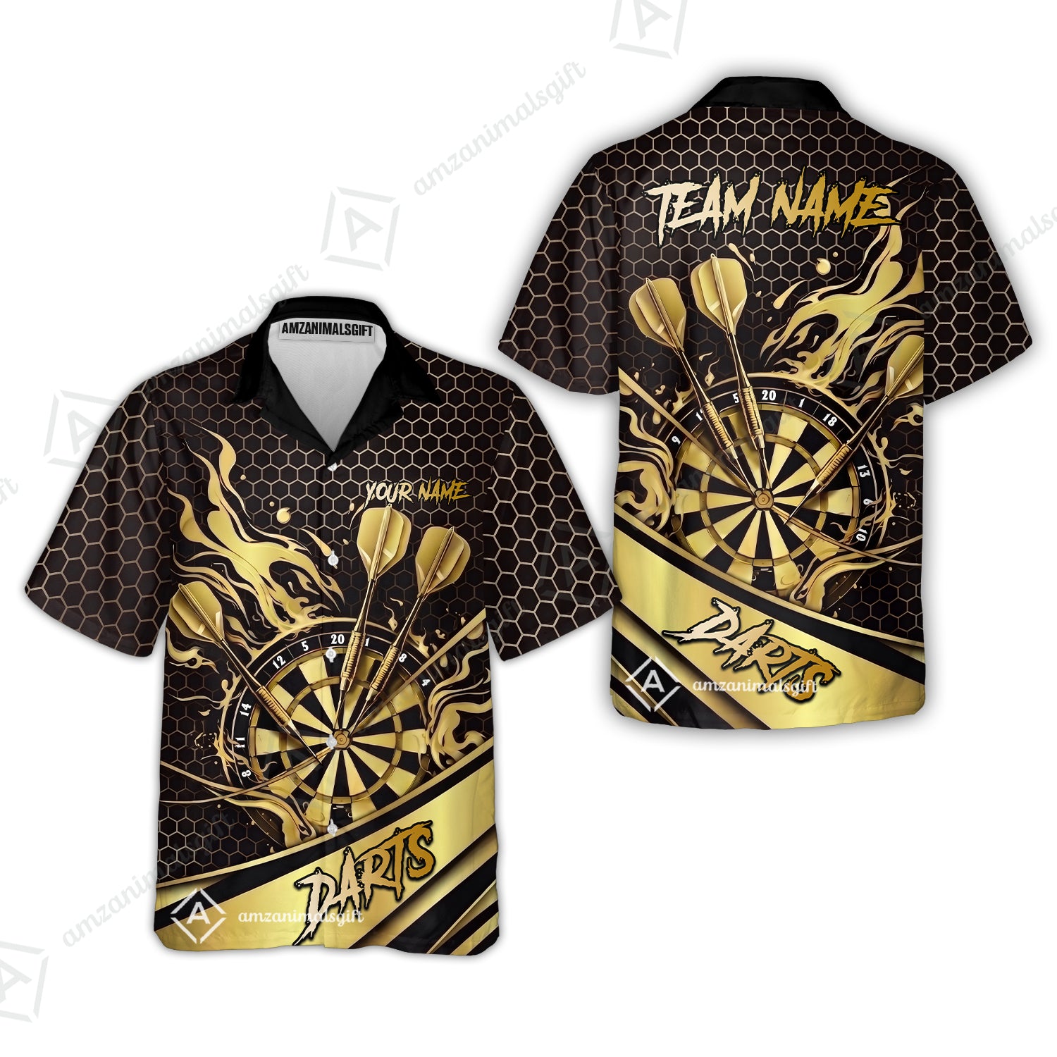 Hawaiian Shirt||Yellow