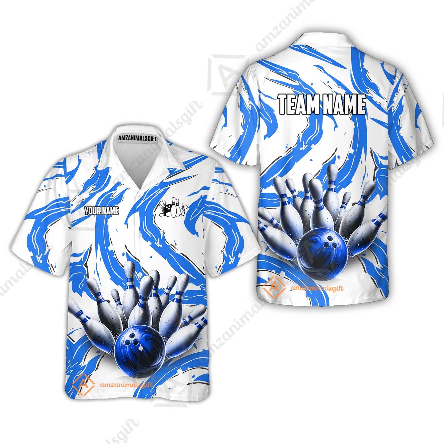 Custom Sport Bowling Team Jersey, Sport Bowling Jersey Multicolor Polo Quarter-Zip Shirts, Bowling Uniforms Jerseys, Custom Name And Team Name