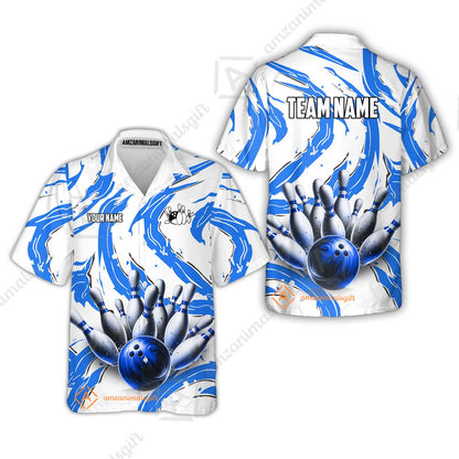 Custom Sport Bowling Team Jersey, Sport Bowling Jersey Multicolor Polo Quarter-Zip Shirts, Bowling Uniforms Jerseys, Custom Name And Team Name