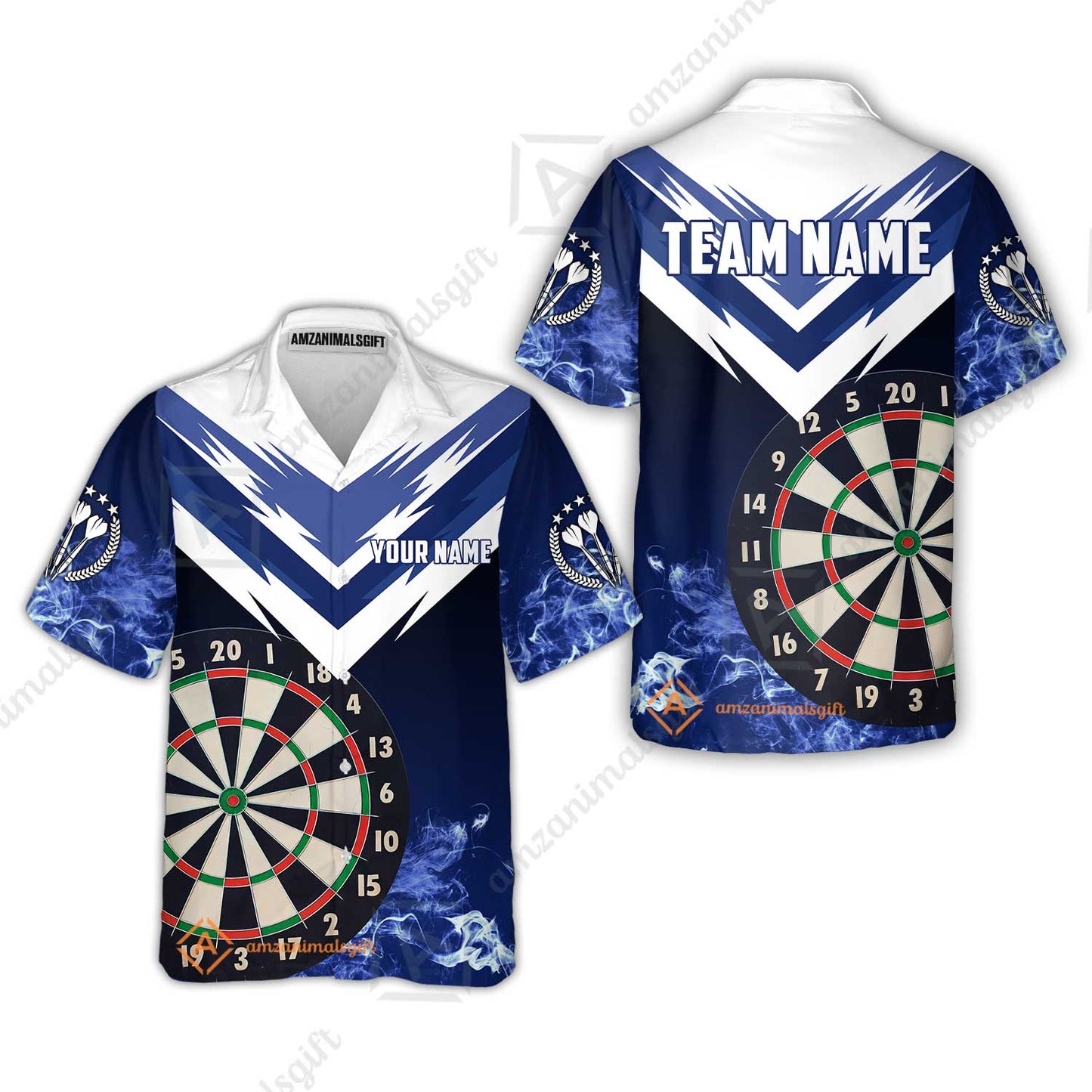 Custom Smoke Multi-Color Darts Quarter-Zip Team Shirts, Customized Name Team Name Darts Team Jerseys Uniform