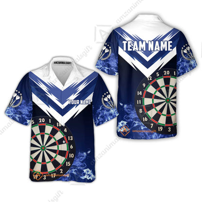 Custom Smoke Multi-Color Darts Quarter-Zip Team Shirts, Customized Name Team Name Darts Team Jerseys Uniform
