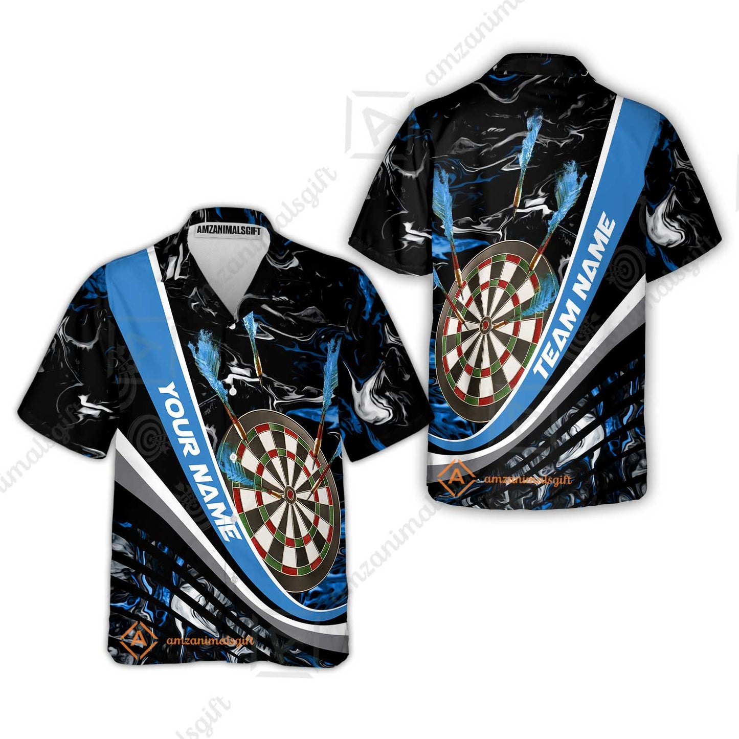 Customized Darts Hawaiian Shirt, Darts Flaming Magma Multicolor Hawaiian Shirt Custom Team Jersey For Darts Player