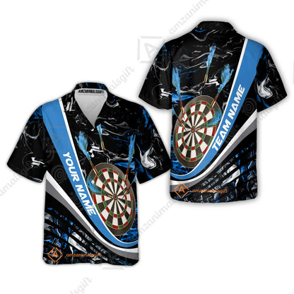Customized Darts Hawaiian Shirt, Darts Flaming Magma Multicolor Hawaiian Shirt Custom Team Jersey For Darts Player
