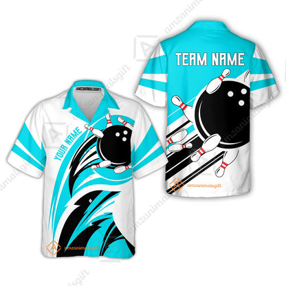 Custom Bowling Team Jersey, Bowling Player Jersey Multicolor Polo Quarter-Zip Shirts, Custom Bowling Uniforms Jerseys
