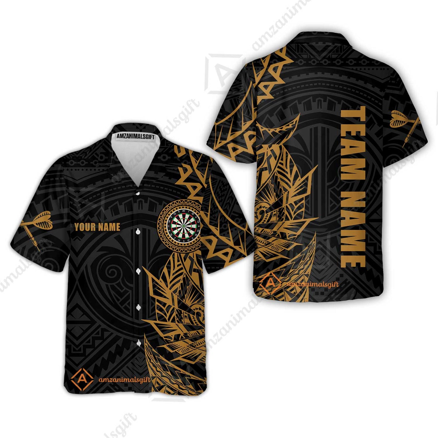 Custom Tribal Darts Team Men Polo Shirts, Darts uniforms Tribal Darts Personalized Name And Team Name