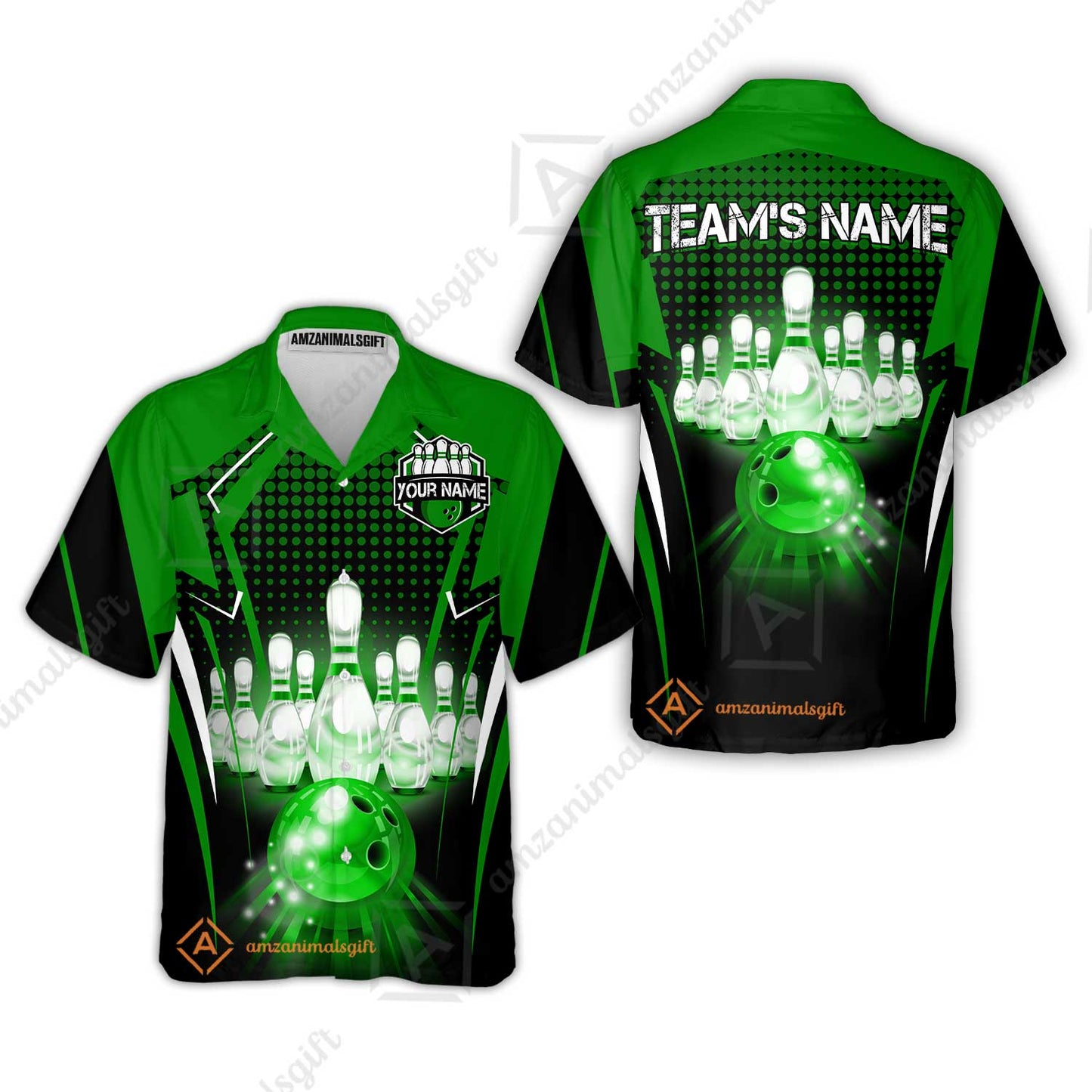 Custom Bowling Team Jerseys Polo Shirts, Bowling uniforms Ball & Pins Multicolor Jersey For Tournament Team Men Women Bowlers