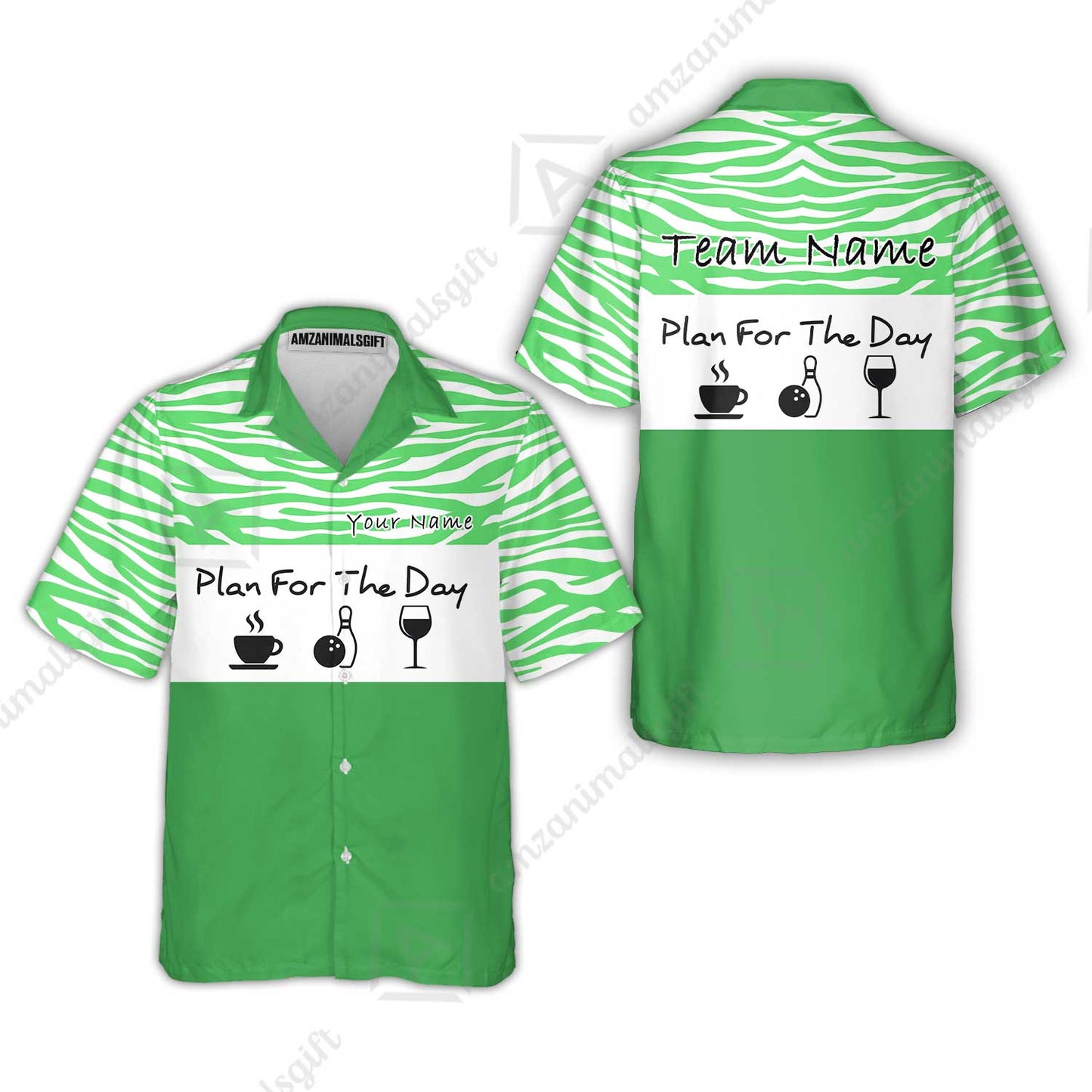 Custom Bowling Jersey Polo Shirt, Pink Zebra Pattern Bowling, Custom Bowling Jersey Team Shirt For Players With Name & Team Name