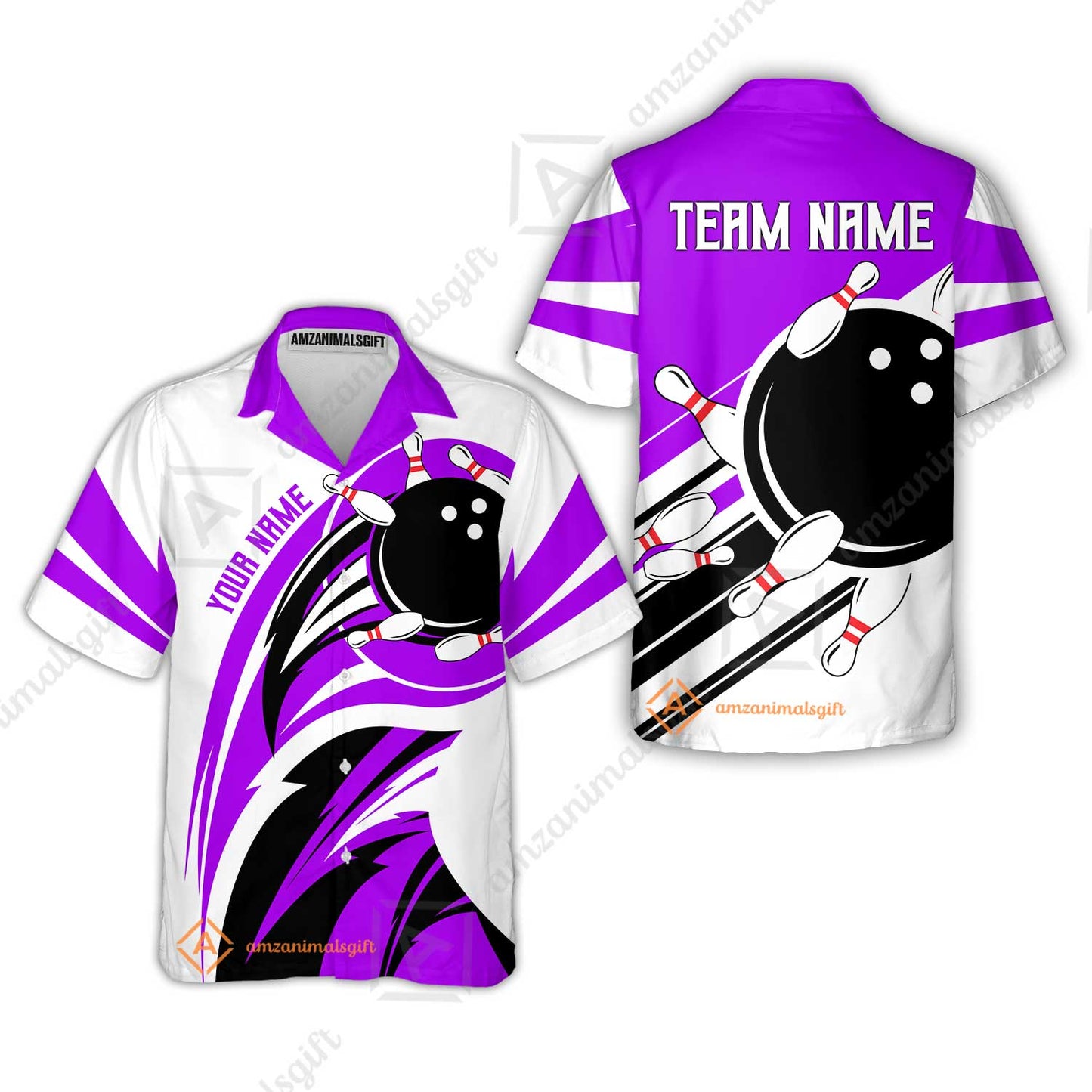Custom Bowling Team Jersey, Bowling Player Jersey Multicolor Polo Quarter-Zip Shirts, Custom Bowling Uniforms Jerseys