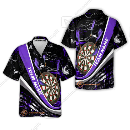 Customized Darts Hawaiian Shirt, Darts Flaming Magma Multicolor Hawaiian Shirt Custom Team Jersey For Darts Player