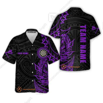 Custom Tribal Darts Team Men Polo Shirts, Darts uniforms Tribal Darts Personalized Name And Team Name