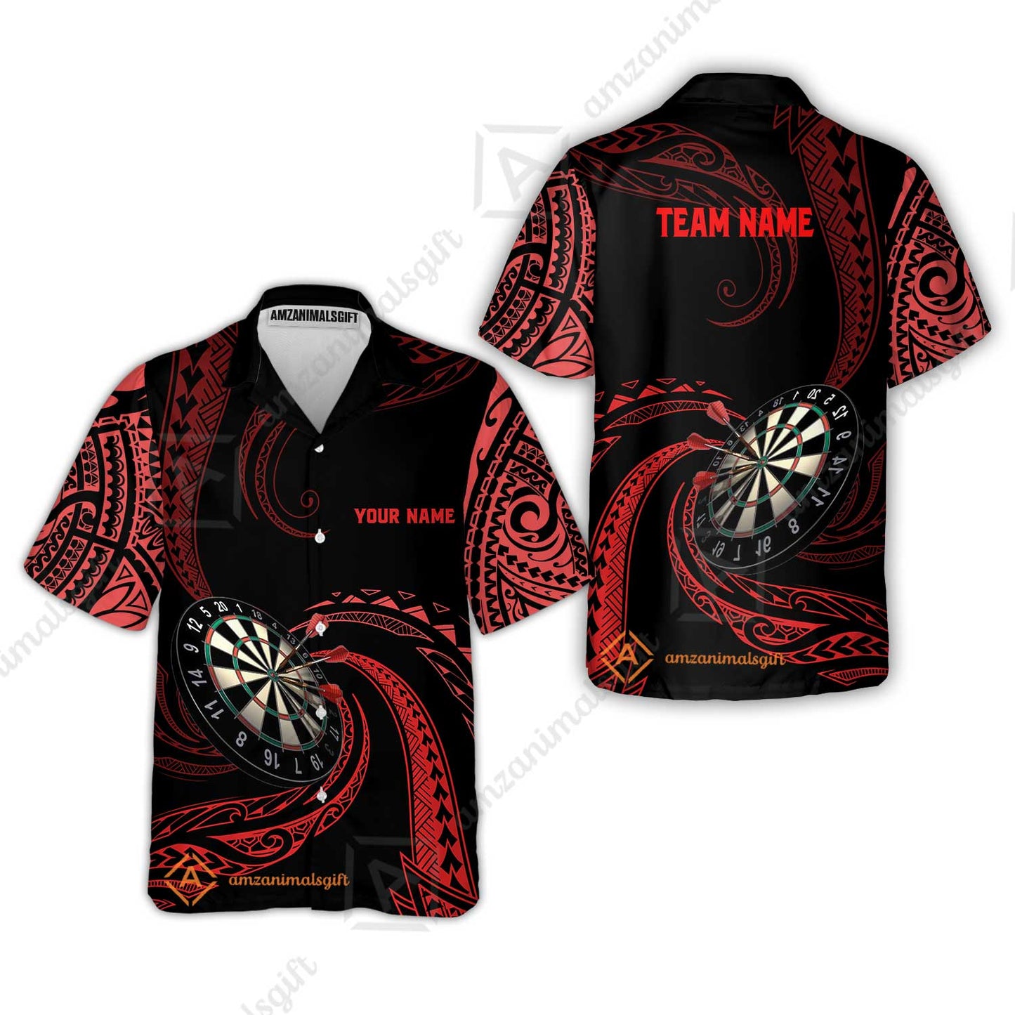 Custom Roll Tribal Darts Team Men Polo Shirts, Darts uniforms Roll Tribal Darts Personalized Name And Team Name