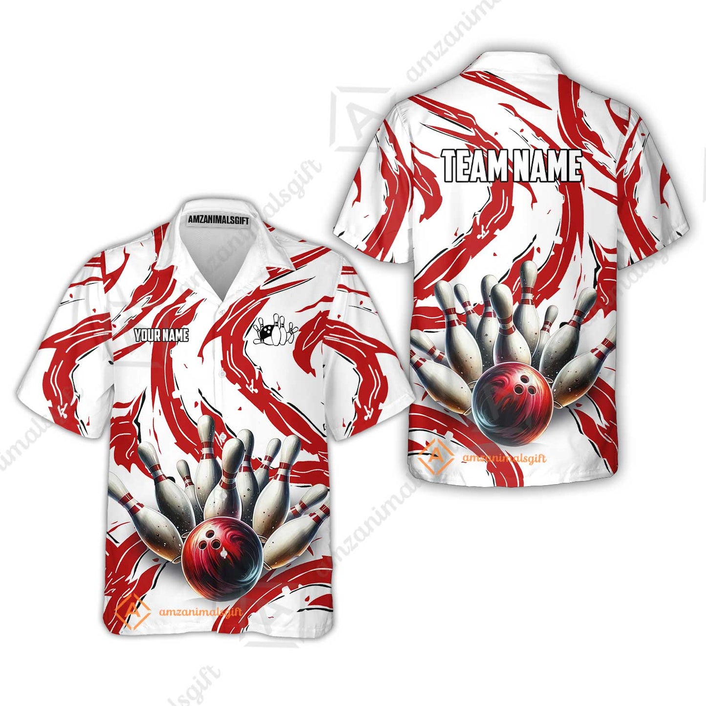 Custom Sport Bowling Team Jersey, Sport Bowling Jersey Multicolor Polo Quarter-Zip Shirts, Bowling Uniforms Jerseys, Custom Name And Team Name