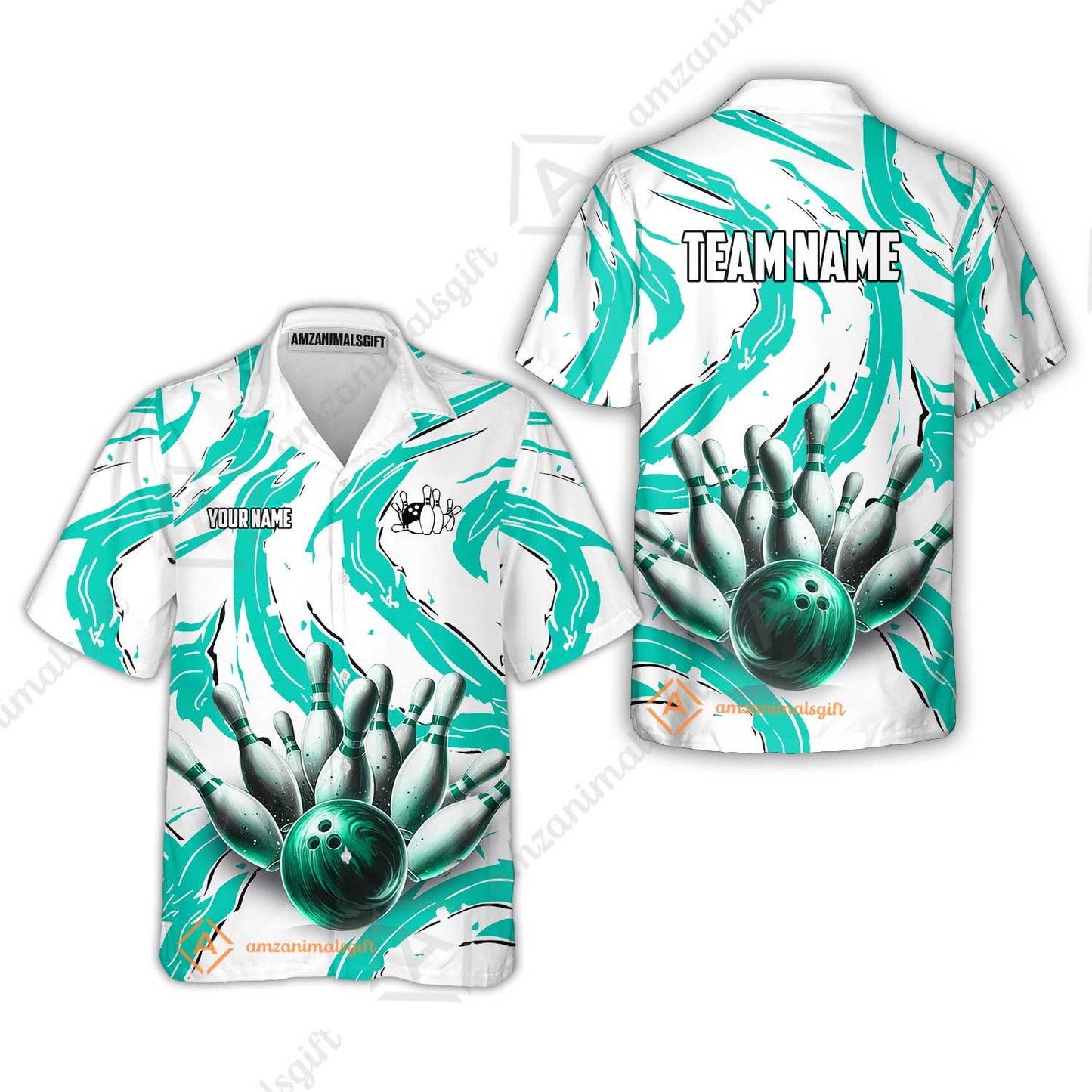 Custom Sport Bowling Team Jersey, Sport Bowling Jersey Multicolor Polo Quarter-Zip Shirts, Bowling Uniforms Jerseys, Custom Name And Team Name