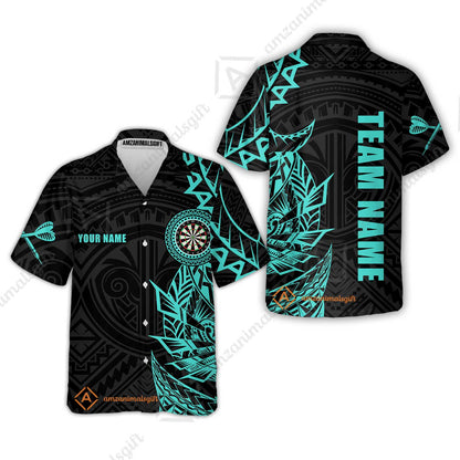 Custom Tribal Darts Team Men Polo Shirts, Darts uniforms Tribal Darts Personalized Name And Team Name