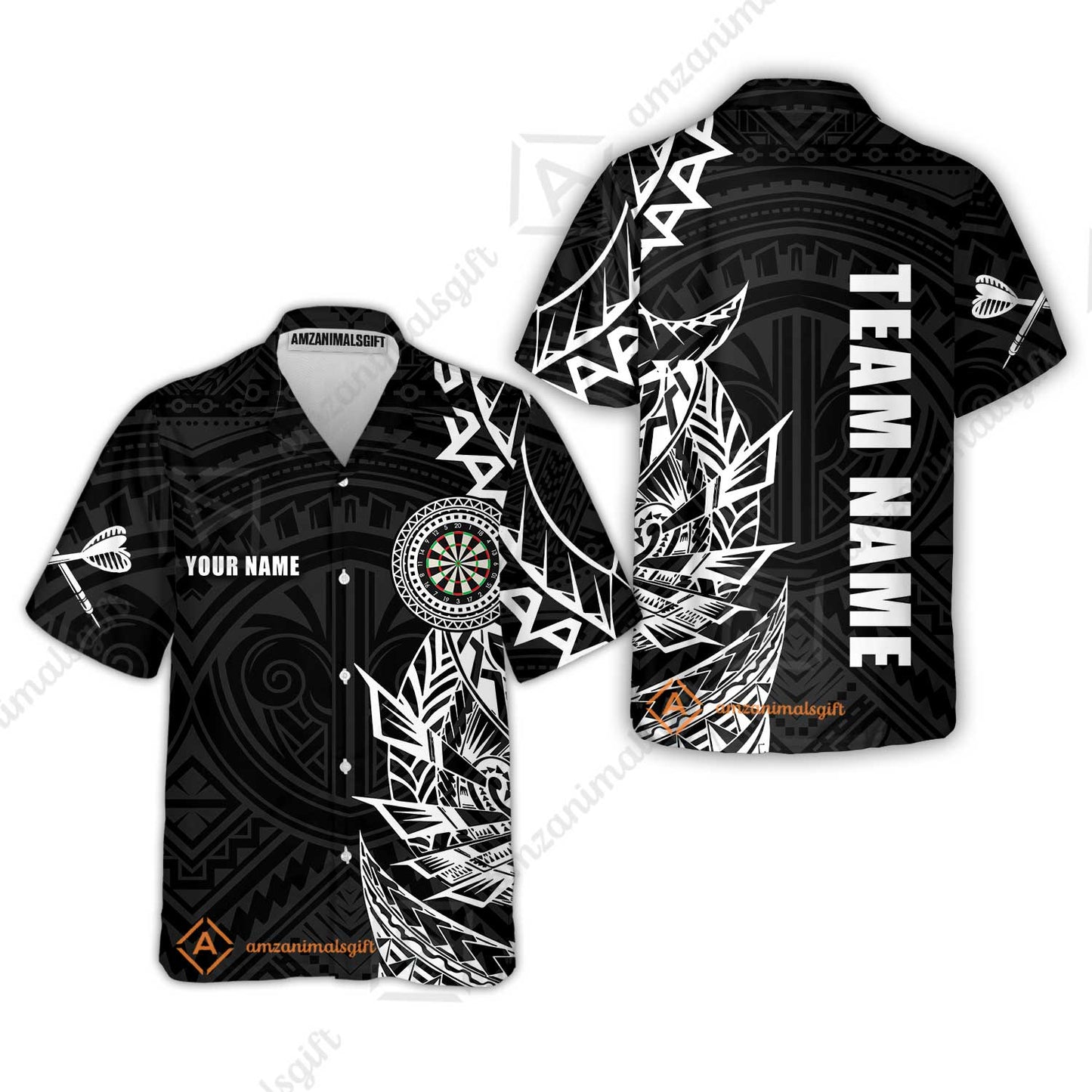 Custom Tribal Darts Team Men Polo Shirts, Darts uniforms Tribal Darts Personalized Name And Team Name