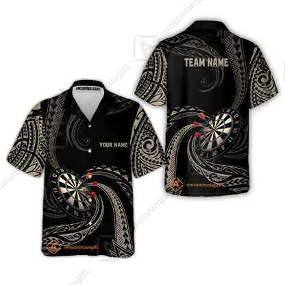 Custom Roll Tribal Darts Team Men Polo Shirts, Darts uniforms Roll Tribal Darts Personalized Name And Team Name