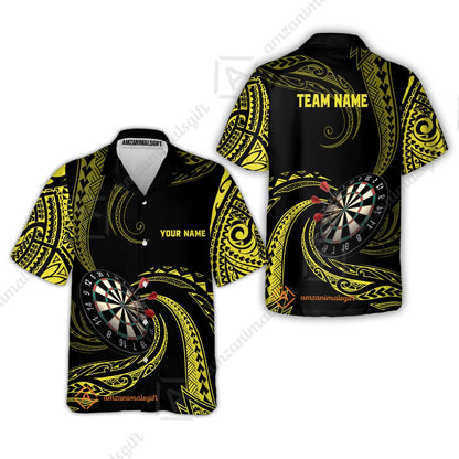 Custom Roll Tribal Darts Team Men Polo Shirts, Darts uniforms Roll Tribal Darts Personalized Name And Team Name