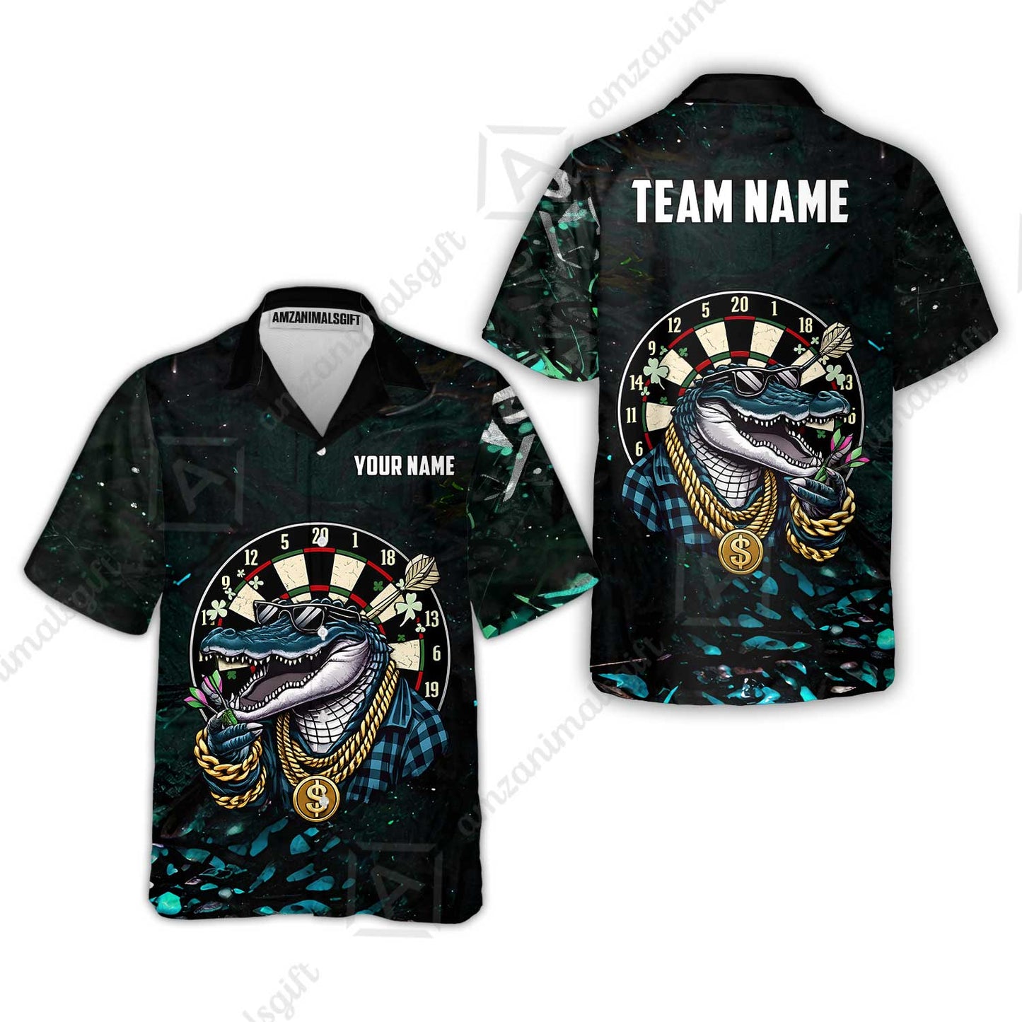 Custom Darts Team Jersey, Personalized Alligator Dart Jersey Shirt For Players With Name & Team Name