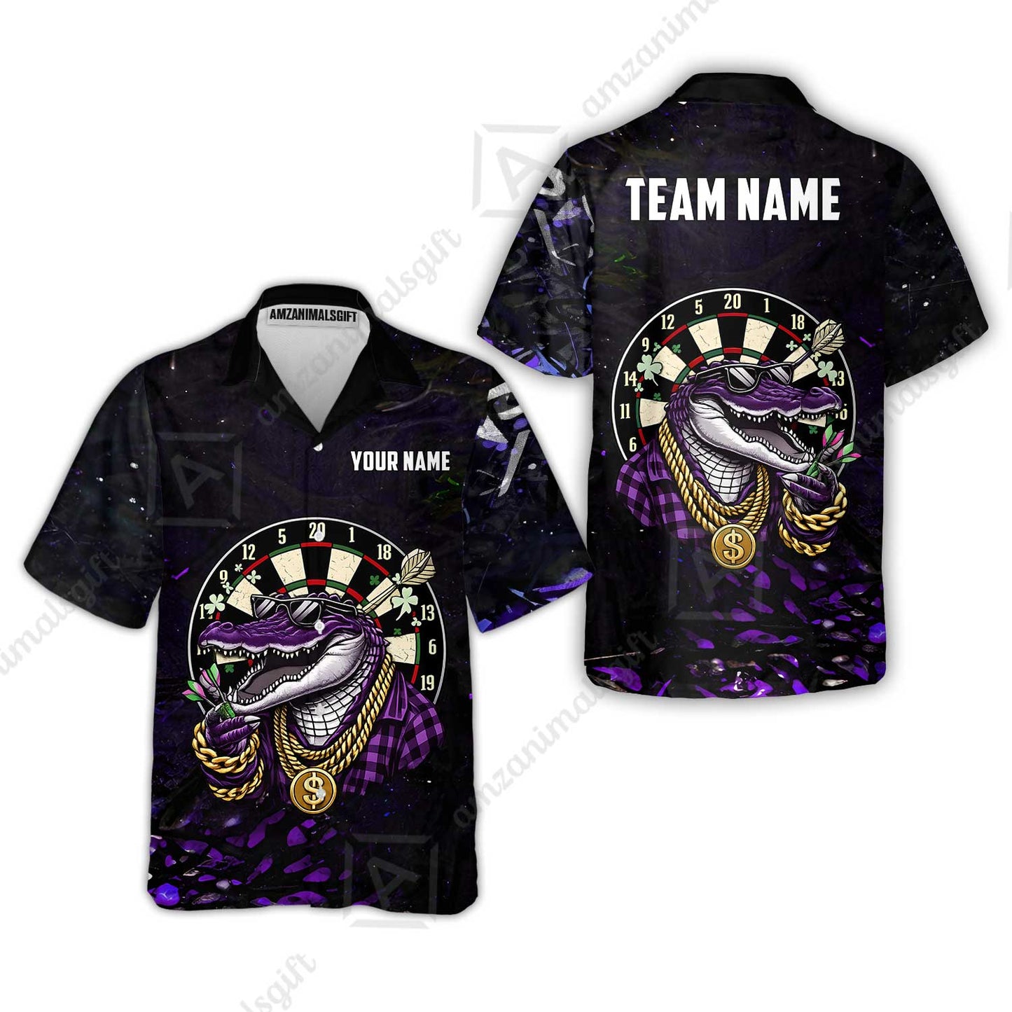 Custom Darts Team Jersey, Personalized Alligator Dart Jersey Shirt For Players With Name & Team Name