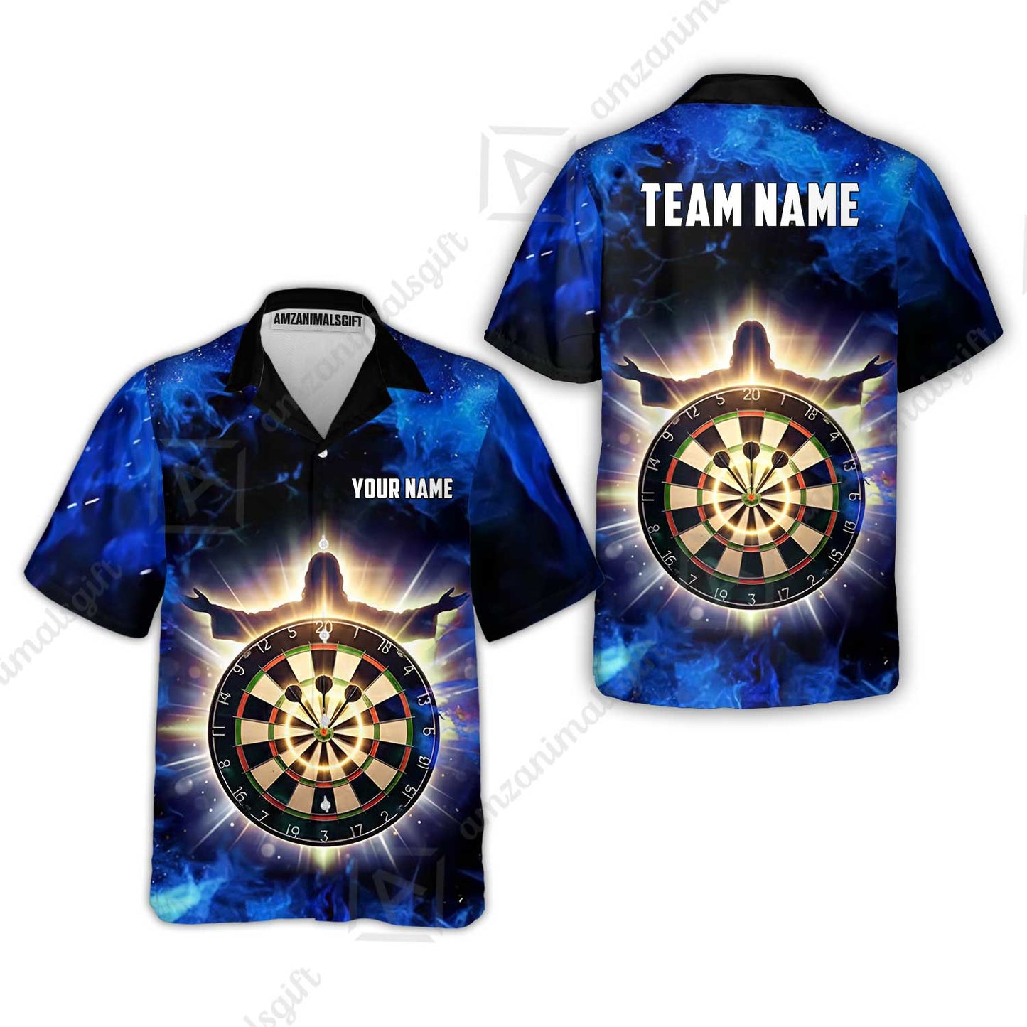 Custom Darts Team Jersey, Personalized Heavenly Strike Dart Polo Shirt For Players With Name & Team Name