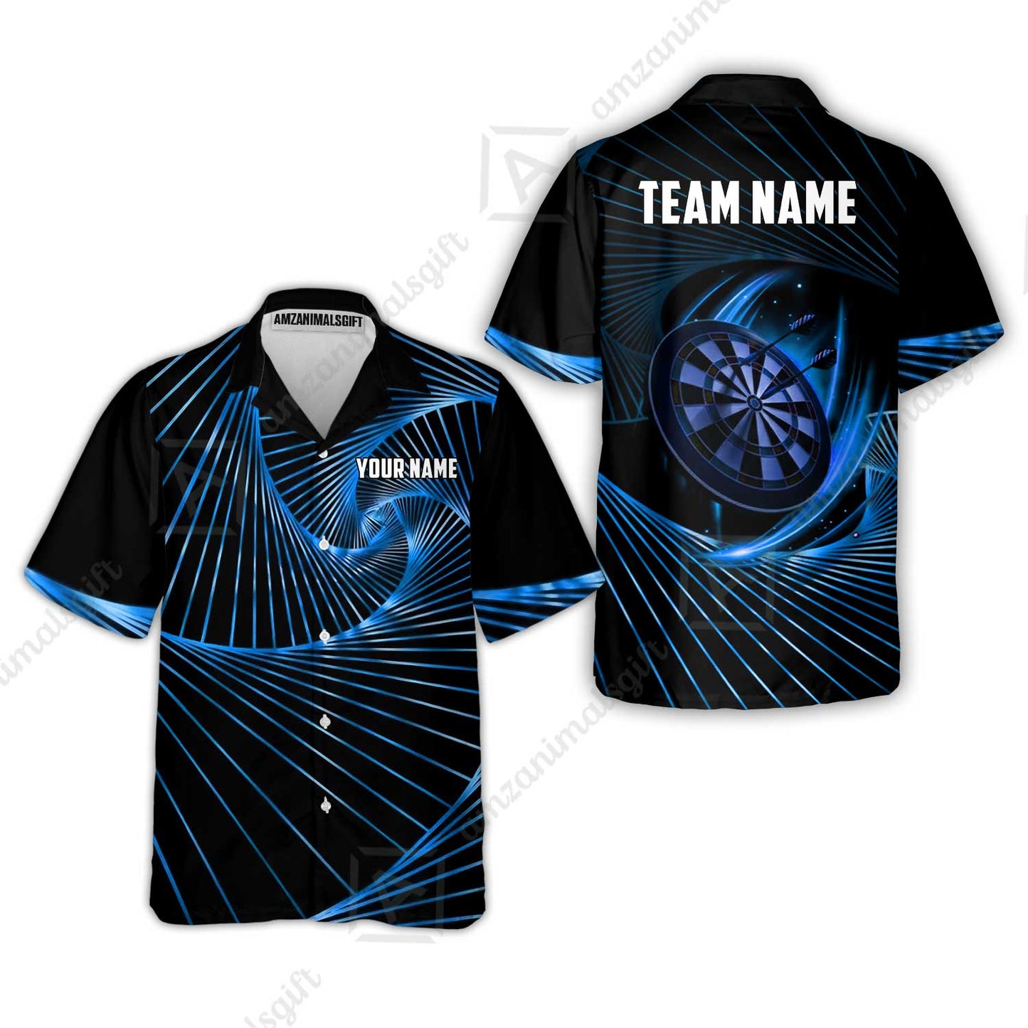 Custom Darts Team Jersey, Personalized Dark Flame Dart Polo Shirt For Players With Name & Team Name