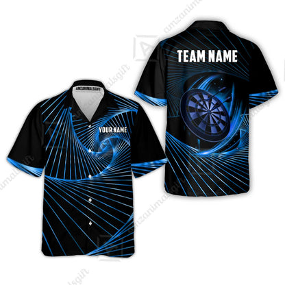 Custom Darts Team Jersey, Personalized Dark Flame Dart Polo Shirt For Players With Name & Team Name