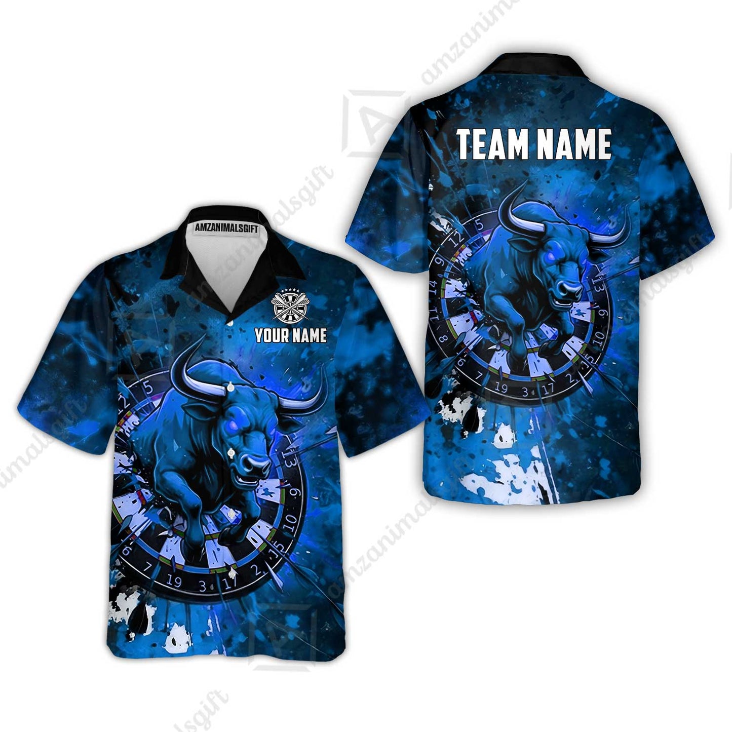 Custom Darts Team Jersey, Personalized Raging Bull Jersey Shirt For Players With Name & Team Name