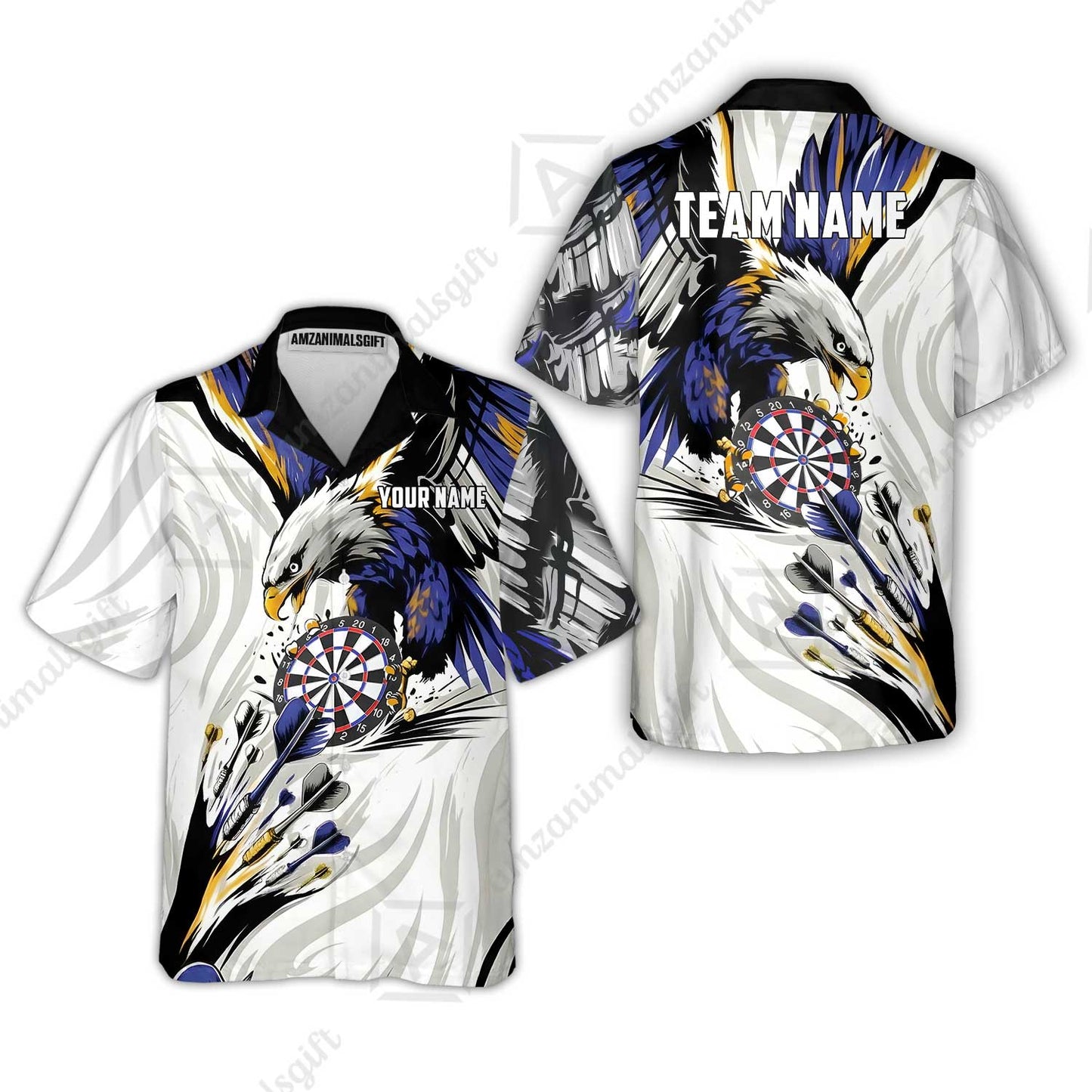 Custom Darts Team Jersey, Personalized Eagle Strike Dart Polo Shirt For Players With Name & Team Name
