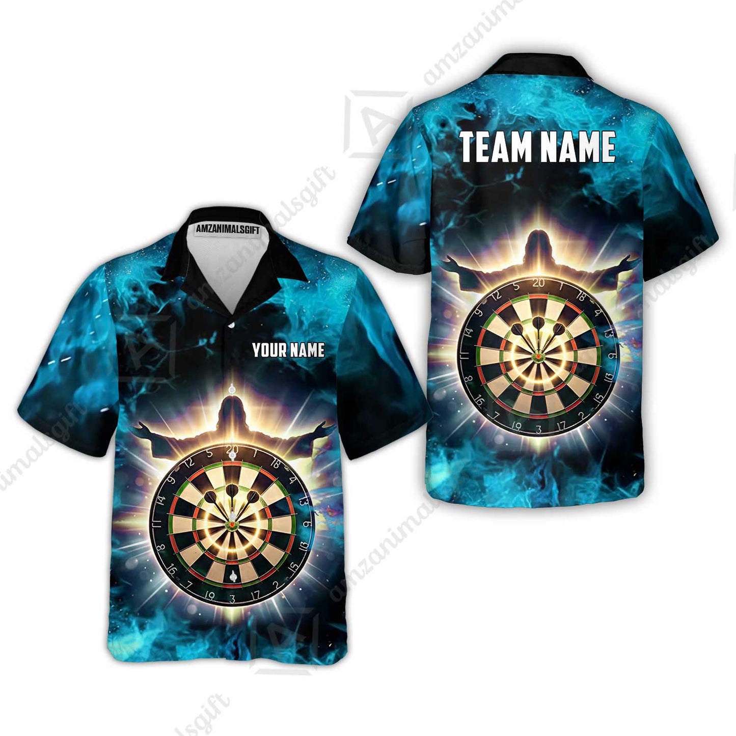 Custom Darts Team Jersey, Personalized Heavenly Strike Dart Polo Shirt For Players With Name & Team Name
