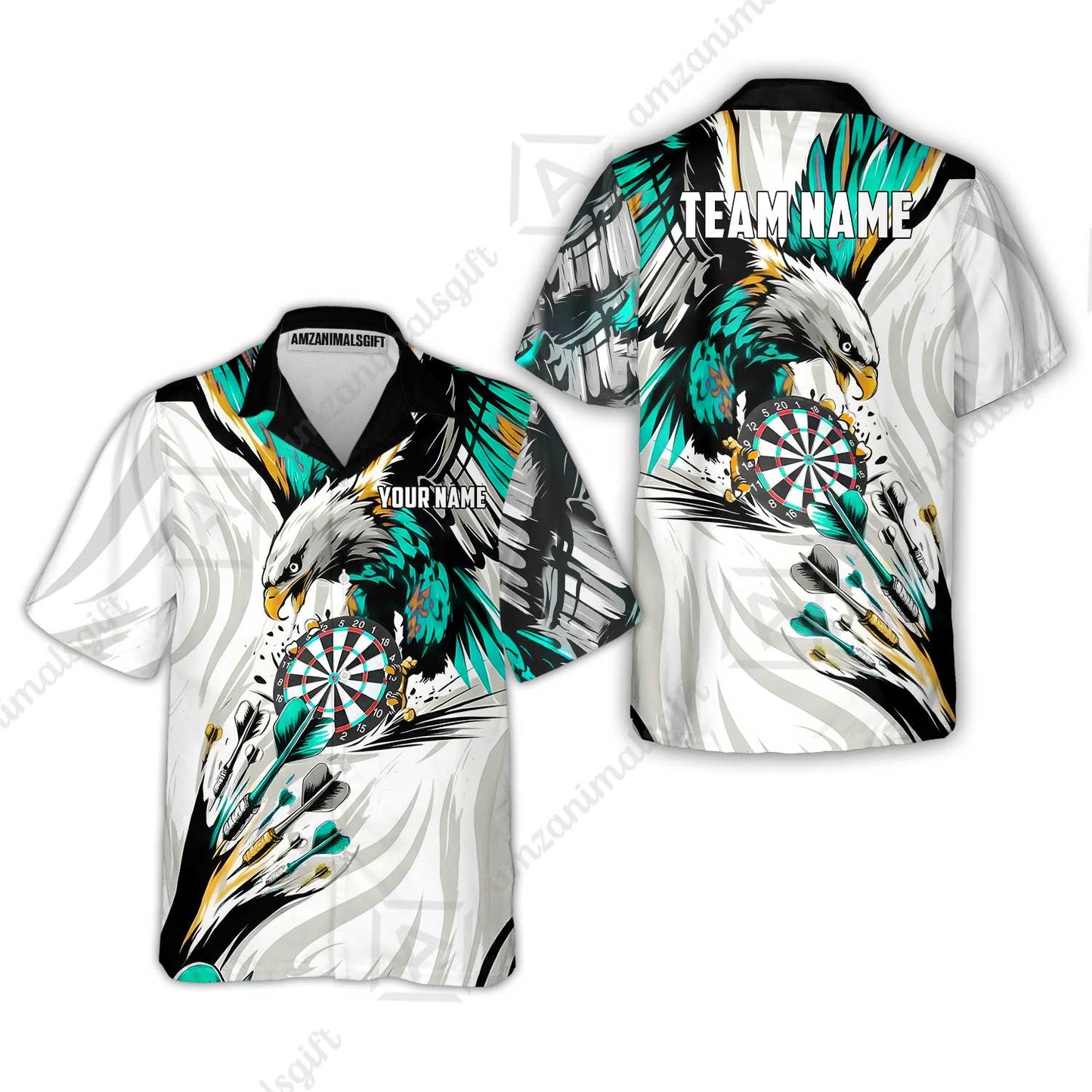 Custom Darts Team Jersey, Personalized Eagle Strike Dart Polo Shirt For Players With Name & Team Name