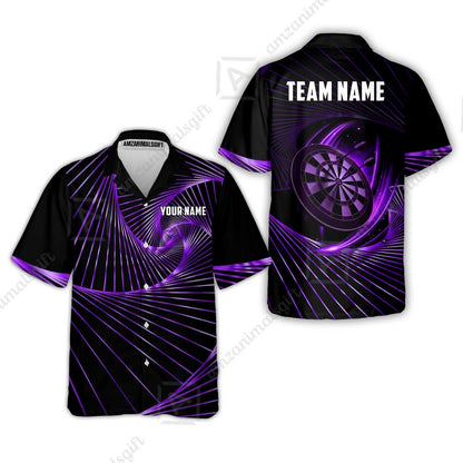Custom Darts Team Jersey, Personalized Dark Flame Dart Polo Shirt For Players With Name & Team Name