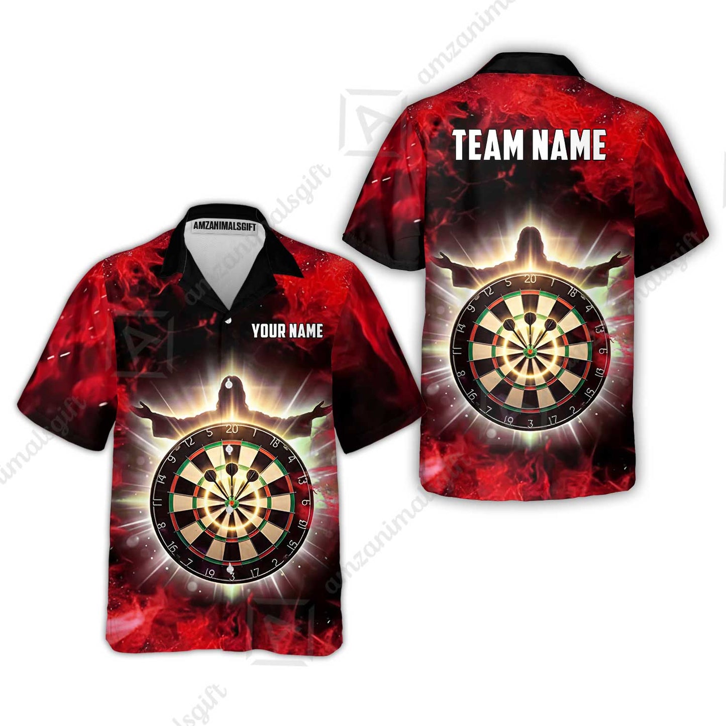 Custom Darts Team Jersey, Personalized Heavenly Strike Dart Polo Shirt For Players With Name & Team Name