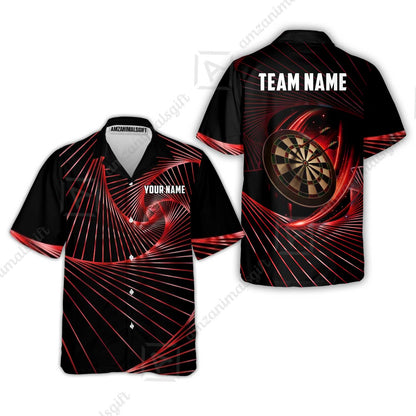 Custom Darts Team Jersey, Personalized Dark Flame Dart Polo Shirt For Players With Name & Team Name