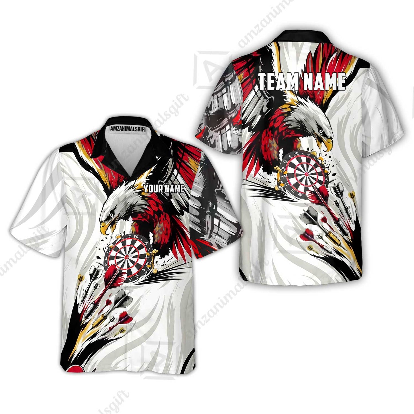 Custom Darts Team Jersey, Personalized Eagle Strike Dart Polo Shirt For Players With Name & Team Name