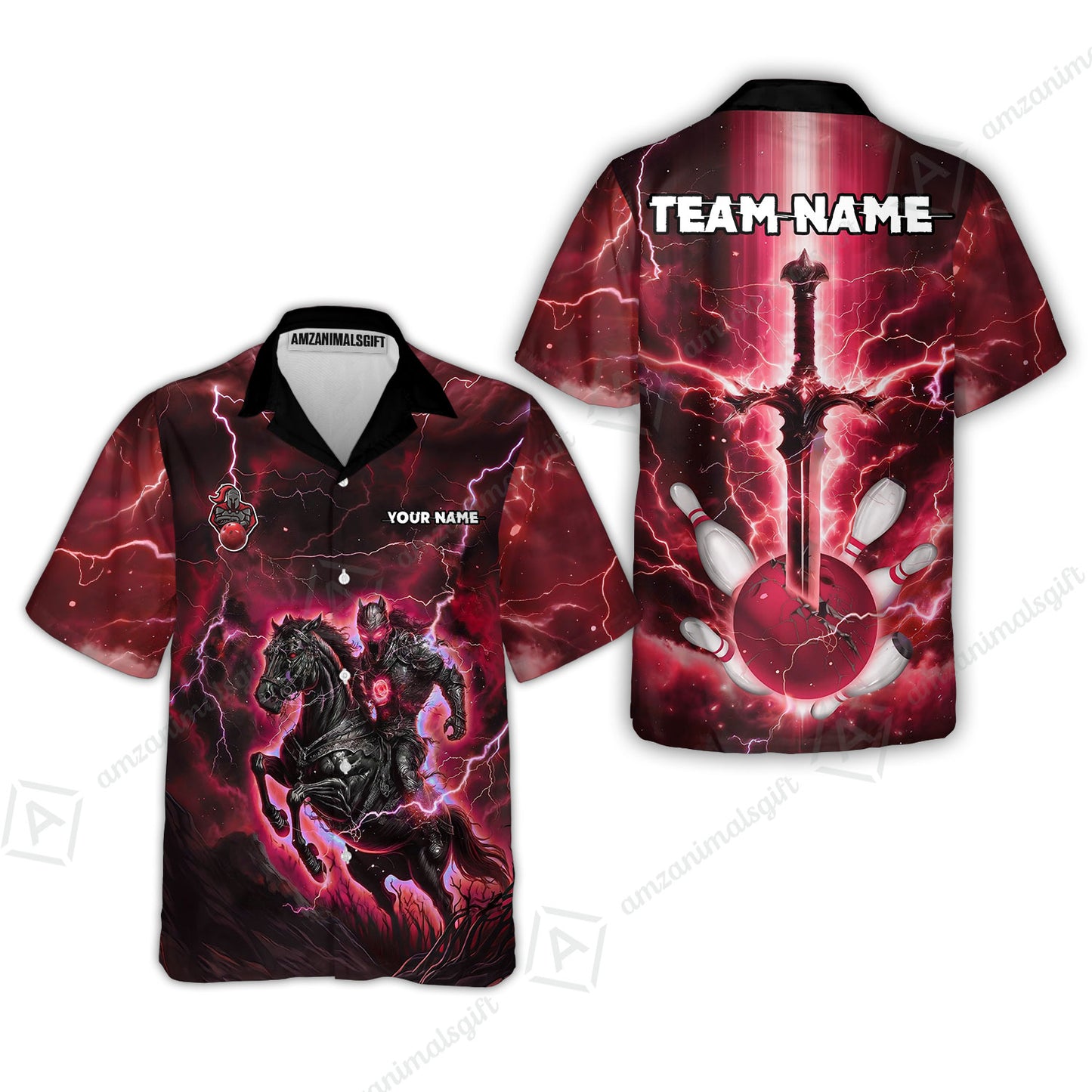 Custom Bowling Jersey Polo Shirt, Dark Knight Bowling, Custom Bowling Jersey Team Shirt For Players With Name & Team Name